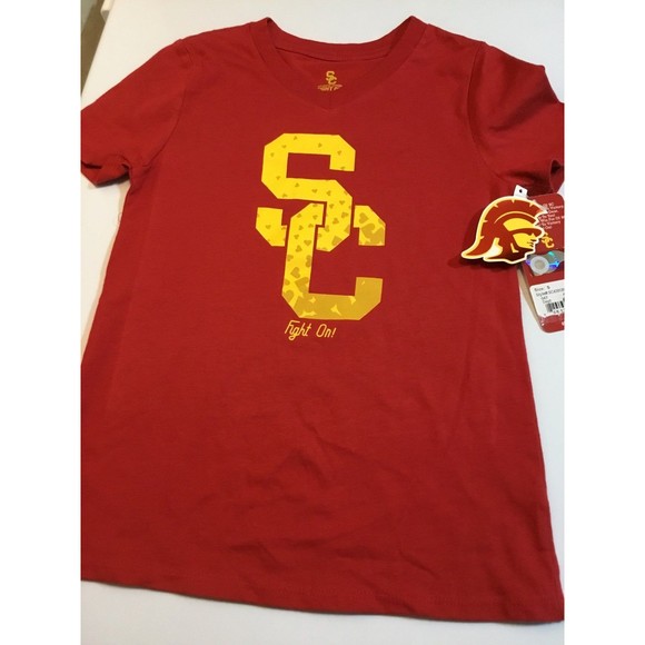 Southern Cal Authentic Apparel Girl’s  Fight On Tee NWT Size 7 - Picture 1 of 6